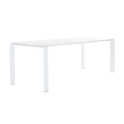 KARTELL table FOUR OUTDOOR (W 158 cm - White varnished steel ...