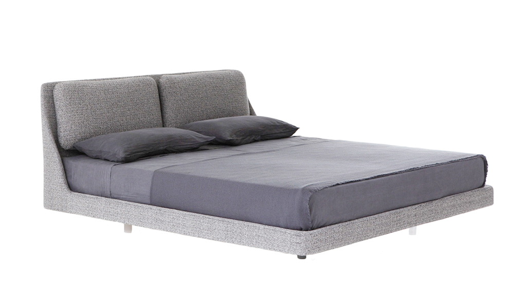 voorzichtig Knuppel Op het randje PORRO double bed MAKURA for a mattress size 160 x 200 cm (173x216 cm -  Fabric Cat.Base C35-004) - MyAreaDesign.com