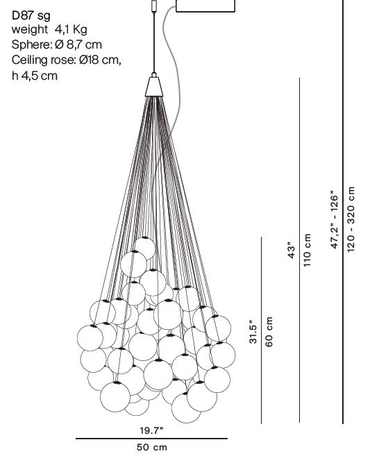 Stochastic Luceplan 72 elementi